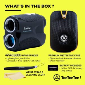 TecTecTec what’s in the box golf precision laser rangefinder VPRO500S