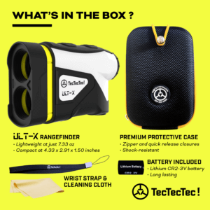 TecTecTec what’s in the box golf precision laser rangefinder ULT-X